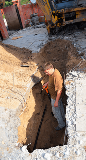 7 Graben für das Thermalsystem
