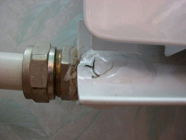 Die Folge von Wasserschlägen am Kühler