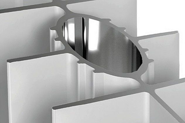 Heizkörper aus eloxiertem Aluminium
