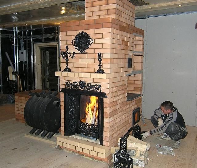 Schwede mit Kamin