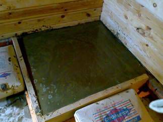 Fundament für Kamin
