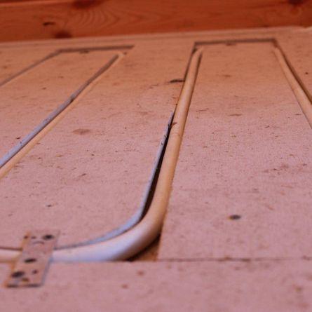 Verlegen des Systems auf einer Holz- oder Polymerbasis