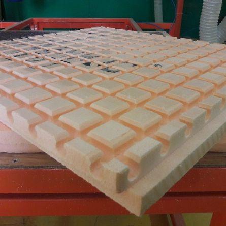 Dünne Matten aus extrudiertem Polystyrol